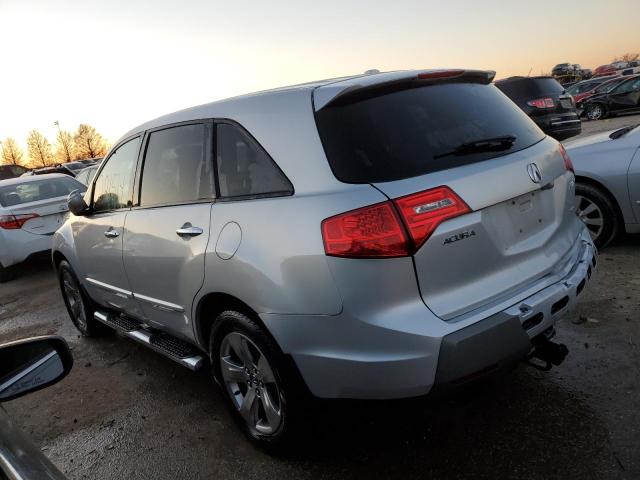 2HNYD28547H527686 - 2007 ACURA MDX SPORT SILVER photo 2