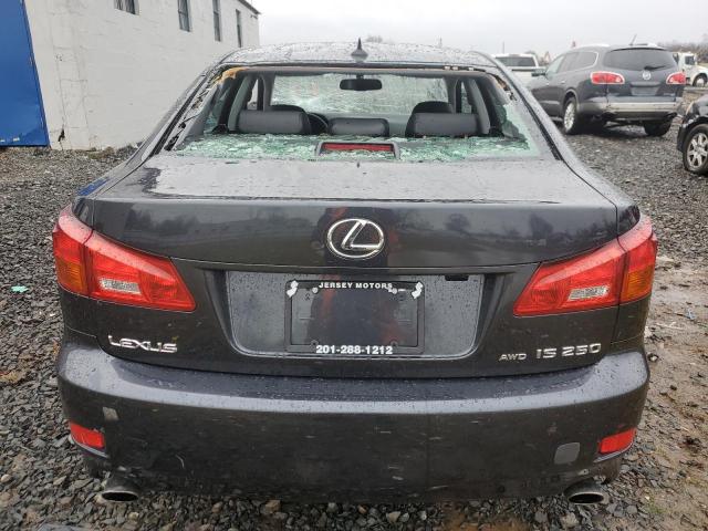 JTHCK262575009817 - 2007 LEXUS IS 250 GRAY photo 6