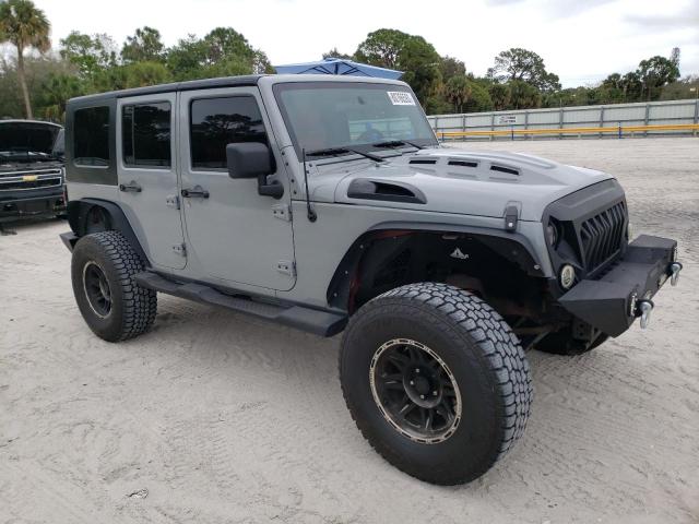 1J8GB39157L199411 - 2007 JEEP WRANGLER X GRAY photo 4