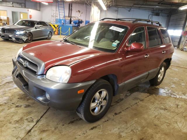 KM8SC73E55U996939 - 2005 HYUNDAI SANTA FE GLS BURGUNDY photo 1