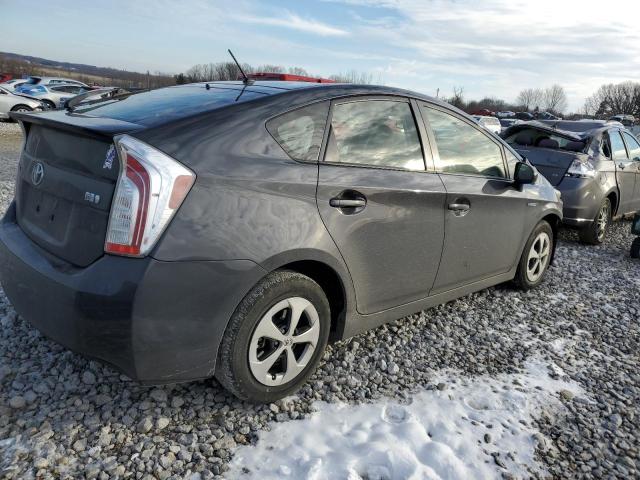 JTDKN3DU3E0361223 - 2014 TOYOTA PRIUS CHARCOAL photo 3