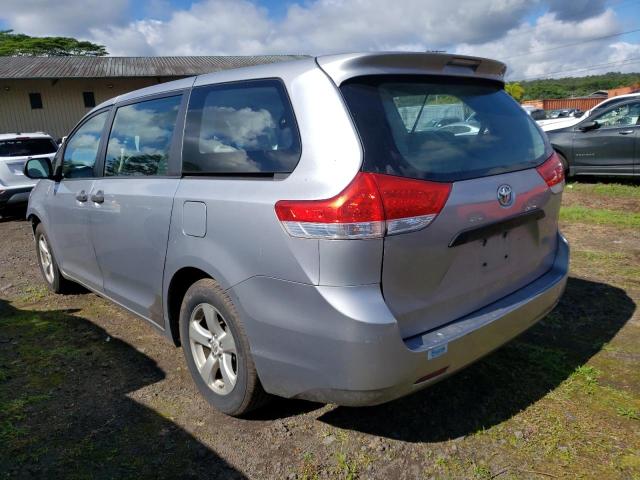 5TDZK3DC7CS186709 - 2012 TOYOTA SIENNA SILVER photo 2