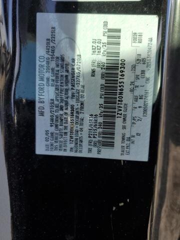 1ZVFT80N655169300 - 2005 FORD MUSTANG BLACK photo 13