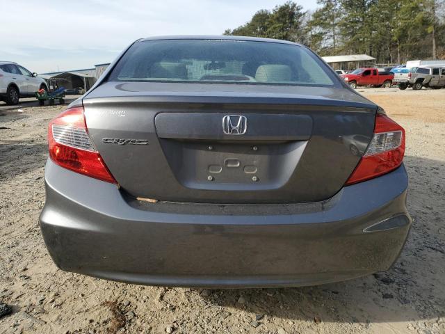 2HGFB2F50CH585442 - 2012 HONDA CIVIC LX GRAY photo 6