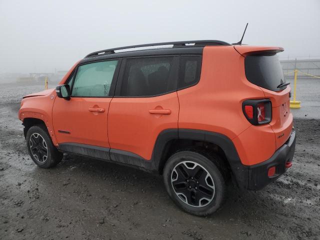 ZACCJBCB5HPE45164 - 2017 JEEP RENEGADE TRAILHAWK ORANGE photo 2