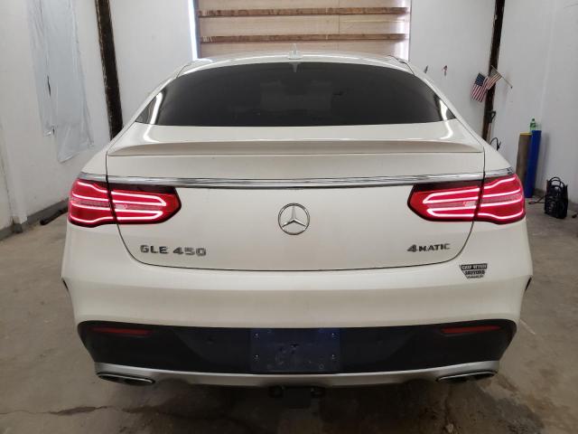 4JGED6EB9GA017662 - 2016 MERCEDES-BENZ GLE COUPE 450 4MATIC WHITE photo 6