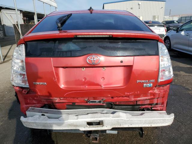 JTDKB20U683305630 - 2008 TOYOTA PRIUS RED photo 6