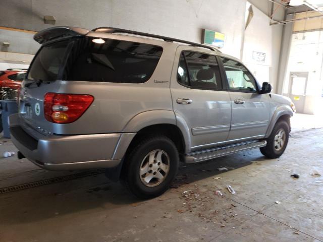 5TDBT48A22S069566 - 2002 TOYOTA SEQUOIA LIMITED GRAY photo 3