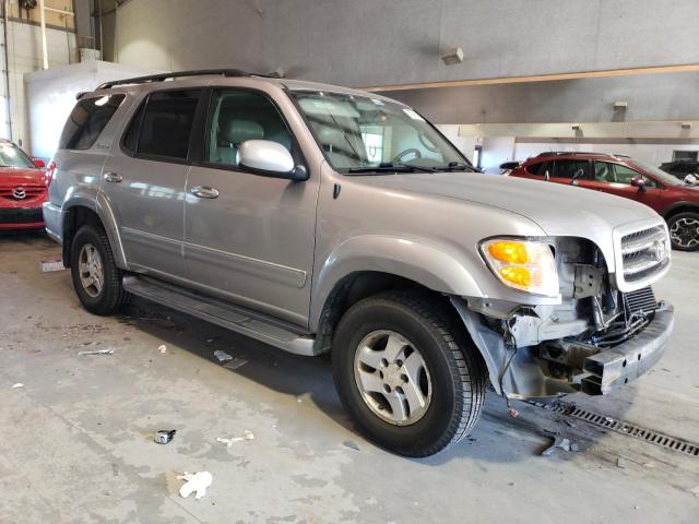 5TDBT48A22S069566 - 2002 TOYOTA SEQUOIA LIMITED GRAY photo 4