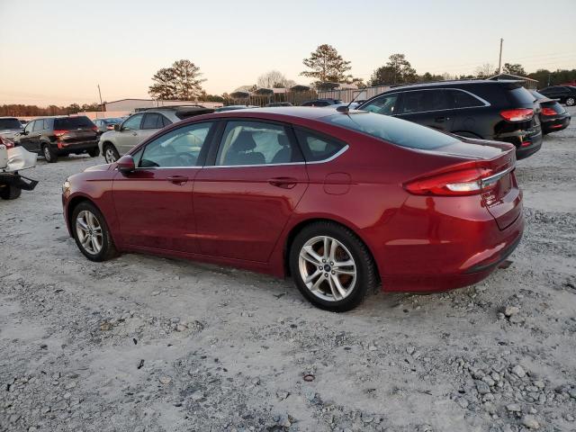 3FA6P0HD3JR228742 - 2018 FORD FUSION SE RED photo 2