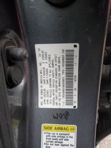 19UUA96519A005853 - 2009 ACURA TL GRAY photo 12