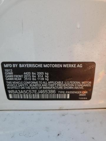 WBA3A5C57EJ465386 - 2014 BMW 328 I WHITE photo 12