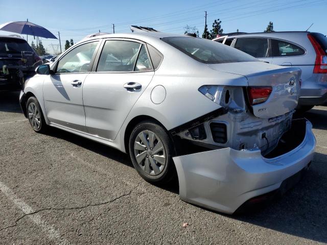 3KPA24AD5LE313256 - 2020 KIA RIO LX SILVER photo 2