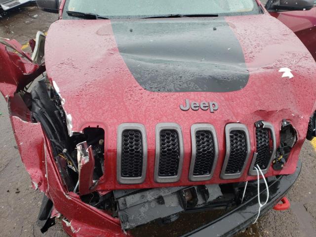 1C4PJMBS8EW203076 - 2014 JEEP CHEROKEE TRAILHAWK RED photo 11