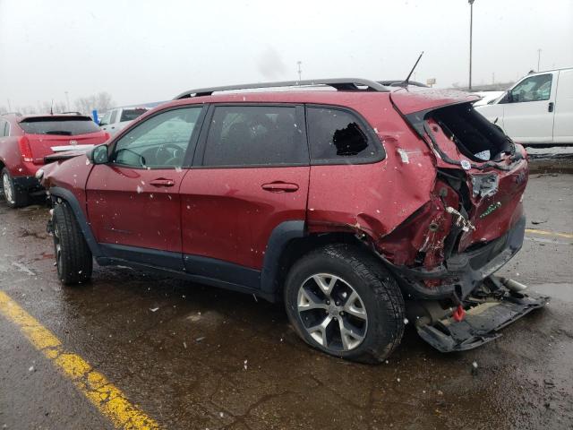 1C4PJMBS8EW203076 - 2014 JEEP CHEROKEE TRAILHAWK RED photo 2