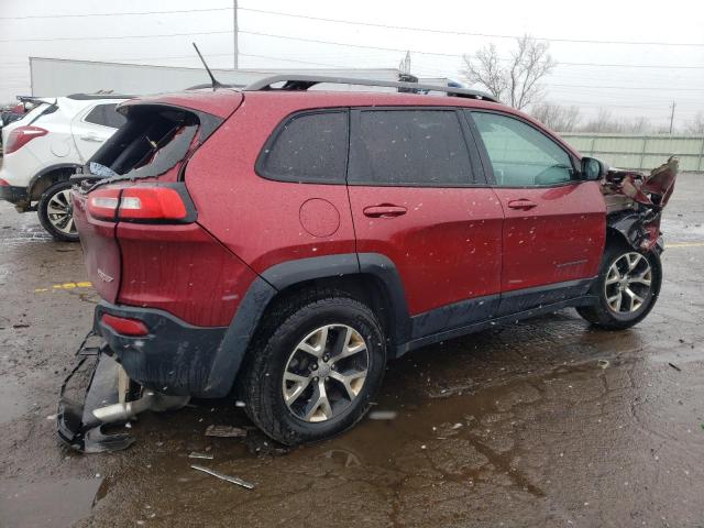1C4PJMBS8EW203076 - 2014 JEEP CHEROKEE TRAILHAWK RED photo 3
