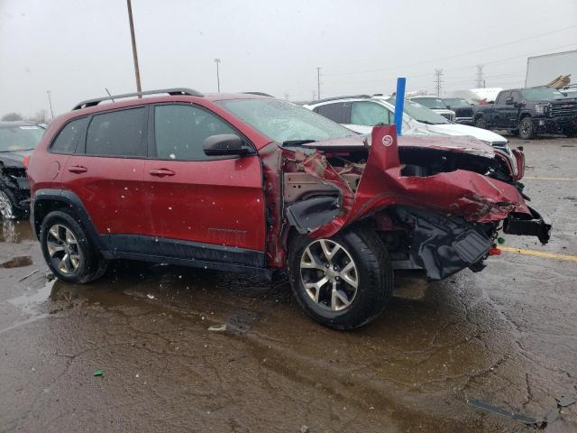 1C4PJMBS8EW203076 - 2014 JEEP CHEROKEE TRAILHAWK RED photo 4