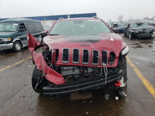 1C4PJMBS8EW203076 - 2014 JEEP CHEROKEE TRAILHAWK RED photo 5