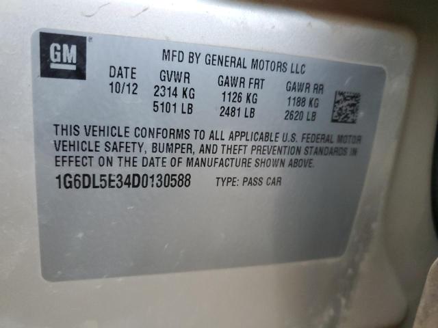 1G6DL5E34D0130588 - 2013 CADILLAC CTS PERFORMANCE COLLECTION Beige Foto 12