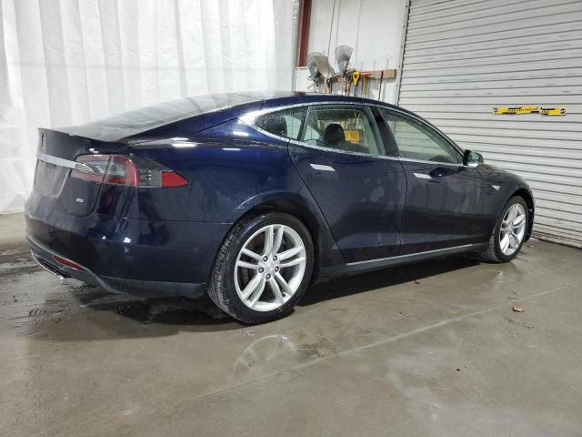 5YJSA1H1XFFP78695 - 2015 TESLA MODEL S 85 BLUE photo 3