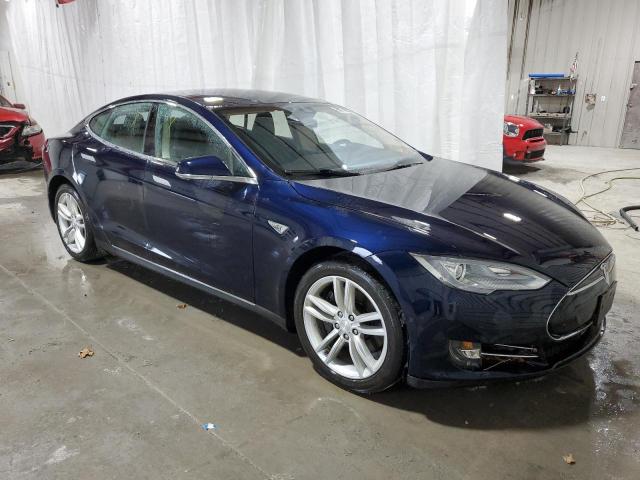 5YJSA1H1XFFP78695 - 2015 TESLA MODEL S 85 BLUE photo 4