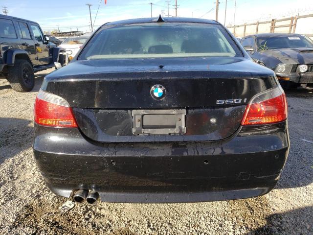 WBANB53557CP08688 - 2007 BMW 550 I BLACK photo 6