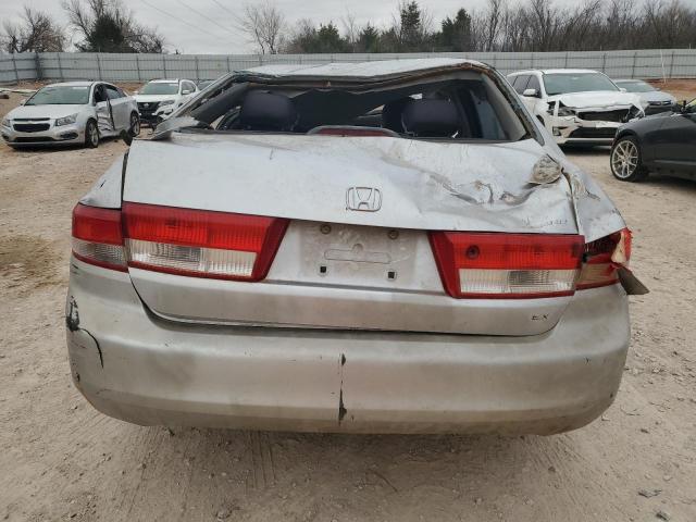 1HGCM56663A085937 - 2003 HONDA ACCORD EX SILVER photo 6