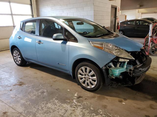 1N4AZ0CP4FC311186 - 2015 NISSAN LEAF S BLUE photo 4