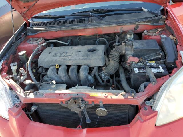 2T1KR32E17C663988 - 2007 TOYOTA COROLLA MA XR RED photo 11