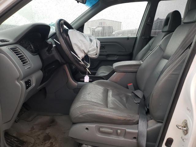 2HKYF18524H609946 - 2004 HONDA PILOT EXL WHITE photo 7