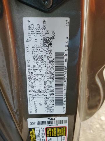 5TFUX4EN0BX003001 - 2011 TOYOTA TACOMA ACCESS CAB Қоңыр фото 12