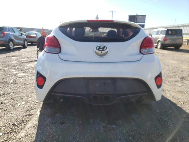 KMHTC6AE6EU191257 - 2014 HYUNDAI VELOSTER TURBO WHITE photo 6