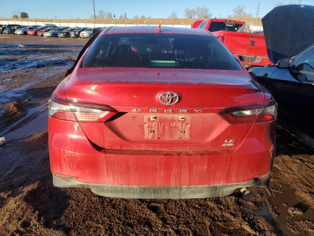 4T1C11BK2PU092337 - 2023 TOYOTA CAMRY LE RED photo 6