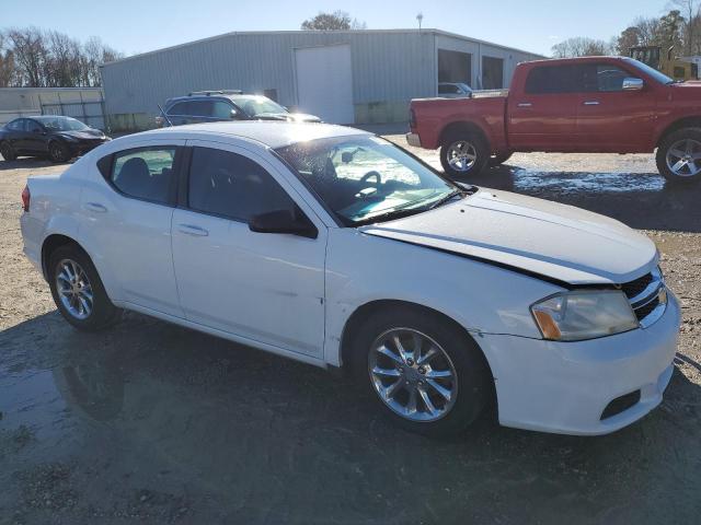 1C3CDZAB5DN567002 - 2013 DODGE AVENGER SE WHITE photo 4