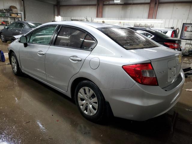 19XFB2F52CE086832 - 2012 HONDA CIVIC LX SILVER photo 2