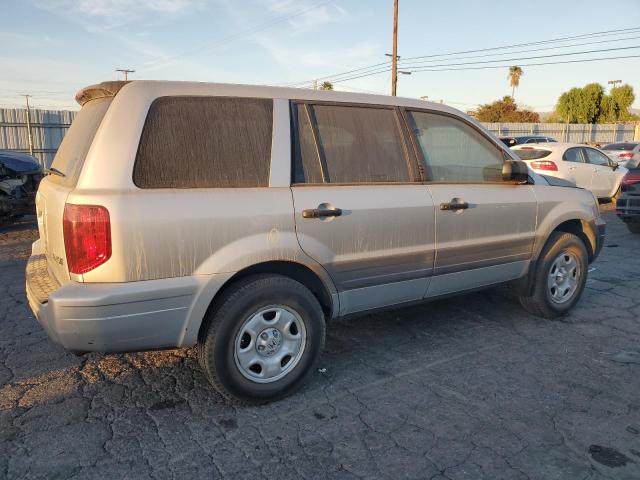 2HKYF18165H537146 - 2005 HONDA PILOT LX SILVER photo 3