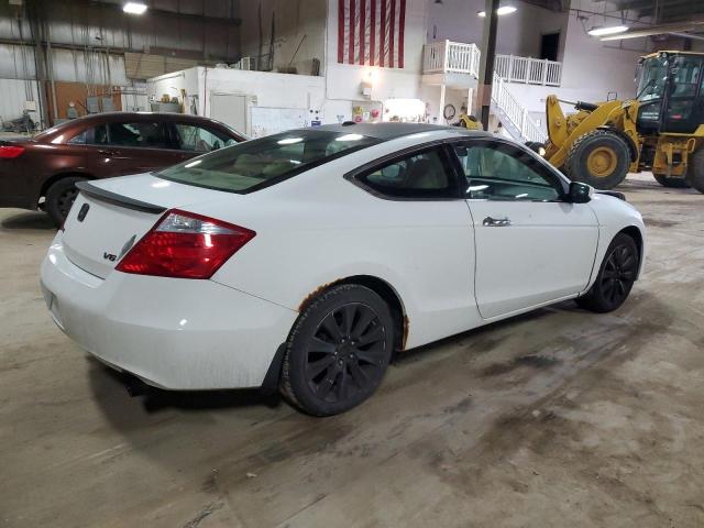 1HGCS22859A002177 - 2009 HONDA ACCORD EXL WHITE photo 3