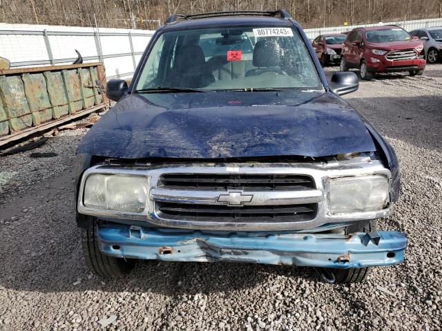 2CNBJ134446902850 - 2004 CHEVROLET TRACKER BLUE photo 5