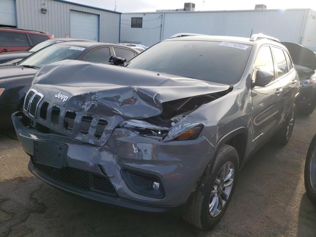 1C4PJMMX0MD129252 - 2021 JEEP CHEROKEE LATITUDE LUX GRAY photo 1