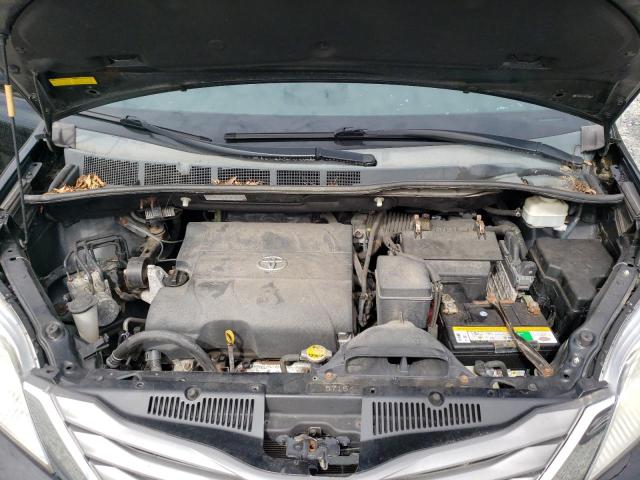 5TDYK3DC4BS171921 - 2011 TOYOTA SIENNA XLE BLACK photo 12