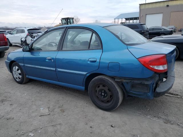 KNADC125656365467 - 2005 KIA RIO BLUE photo 2