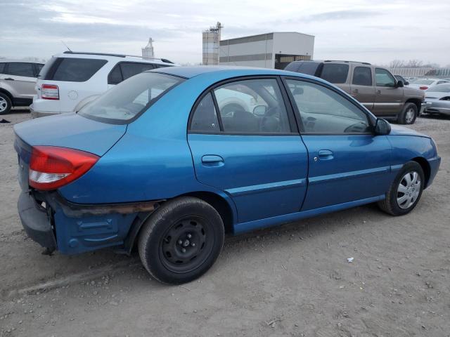 KNADC125656365467 - 2005 KIA RIO BLUE photo 3