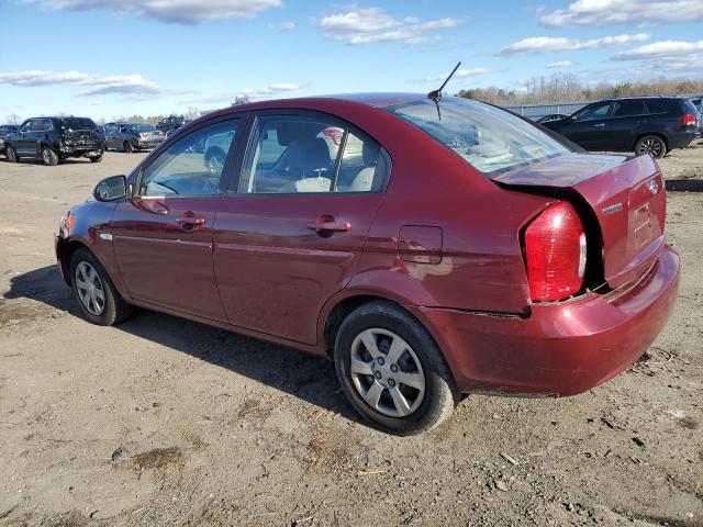 KMHCN46C07U141172 - 2007 HYUNDAI ACCENT GLS BURGUNDY photo 2