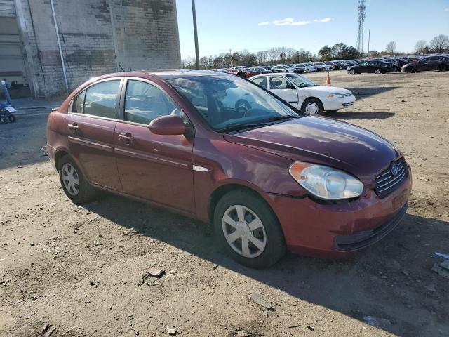 KMHCN46C07U141172 - 2007 HYUNDAI ACCENT GLS BURGUNDY photo 4