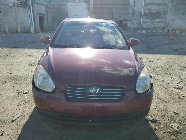 KMHCN46C07U141172 - 2007 HYUNDAI ACCENT GLS BURGUNDY photo 5