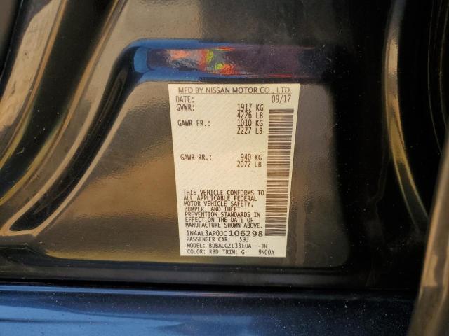 1N4AL3AP0JC106298 - 2018 NISSAN ALTIMA 2.5 BLACK photo 12