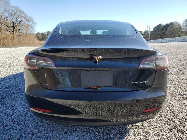 5YJ3E1EB2NF285646 - 2022 TESLA MODEL 3 Чорний фото 6