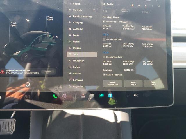 5YJ3E1EB2NF285646 - 2022 TESLA MODEL 3 Чорний фото 9