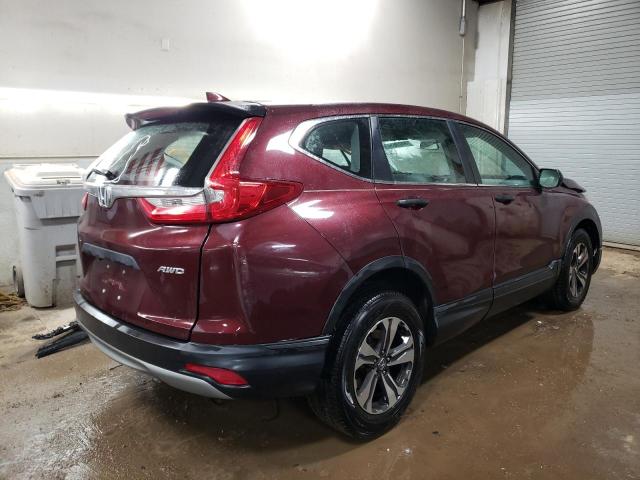 2HKRW6H33JH233950 - 2018 HONDA CR-V LX BURGUNDY photo 3