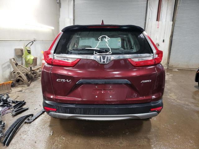 2HKRW6H33JH233950 - 2018 HONDA CR-V LX BURGUNDY photo 6